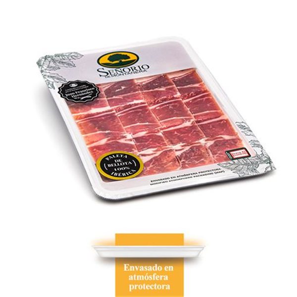 Paleta 100% ibérico, loncheado D.O.P., Señorío de Montanera-lateral