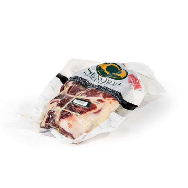 100% Ibérico Ham, boneless, D.O.P. Dehesa de Extremadura, Señorio de Montanera-lateral