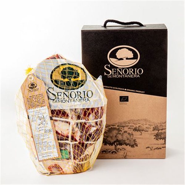 100% Iberian breed ham, boneless, Señorío de Montanera-lateral