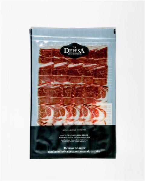 100% Iberian acorn ham 80 g-izquierda