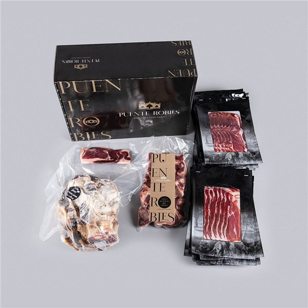 Jambon ibérique de gland 100% race ibérique (coupé à la machine)-detalle