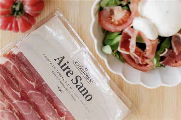 Paleta de Teruel DOP 100% Natural loncheada 8 Estaciones-lateral