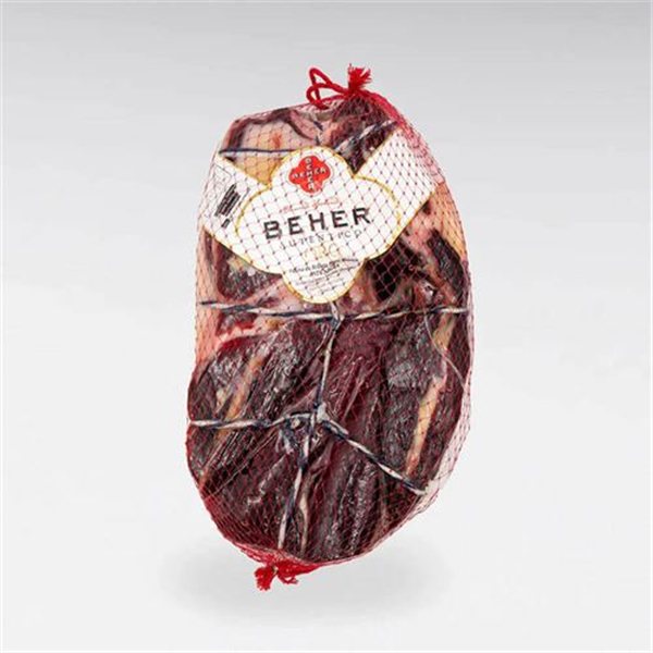 Iberian Bellota Shoulder 100% Gold Pata Negra, Boneless, Beher-lateral