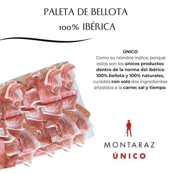 Paleta Ibérica de Bellota 100% Raza Ibérica Montaraz | Curación 24 Meses | Pieza Entera de 4,5-5 kg | Calidad Gourmet | Sin Aditivos ni Conservantes-detalle