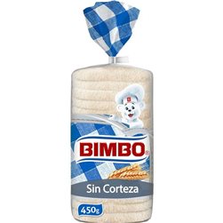 Pan Bimbo Sin Corteza 450g
