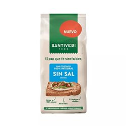Pan tostado 100% integral dextrinado sin sal 200g - Santiveri