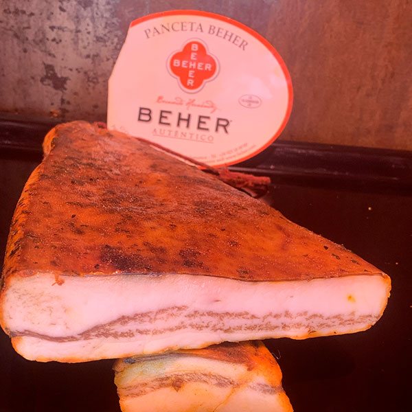Panceta de Bellota 100% Ibérica Único loncheada, Beher-detalle
