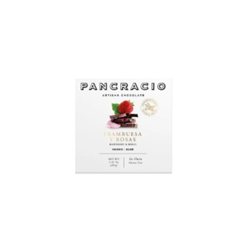 PANCRACIO MINITABLET RASPBERRY AND ROSES DARK CHOCOLATE 40G