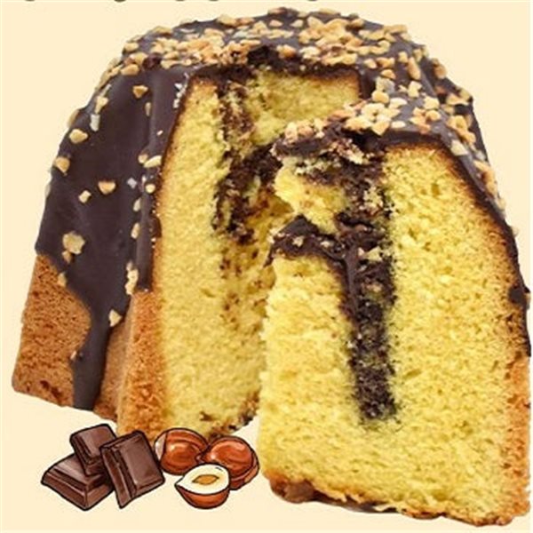Gluten and Lactose-Free Chocolate and Hazelnut Pandoro 500g-detalle