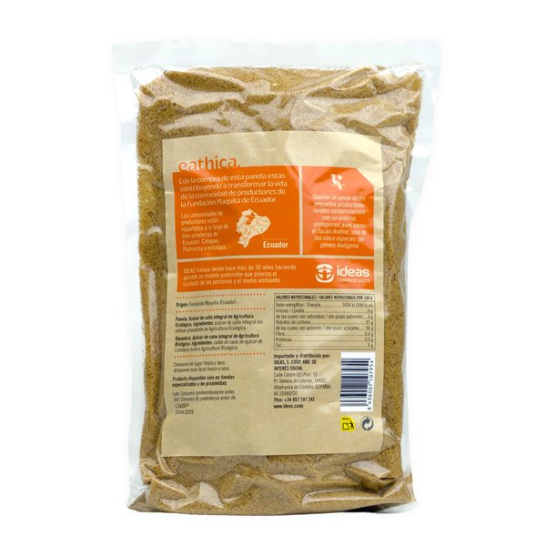 Panela Eathica aus Ecuador BIO 500 g-detalle