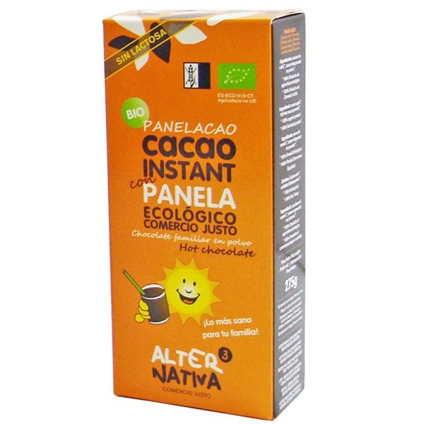 Panelacao (Cacao con panela) instantáneo bio 275 g Alternativa 3-lateral