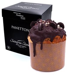 Panettone Cubierto y Relleno De Chocolate Juanfran Asencio 520 gr.