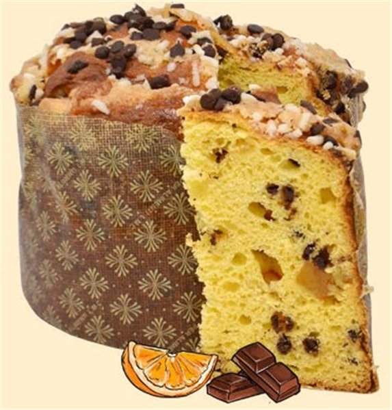 Panettone de Naranja y Chocolate Sin Gluten y Sin Lactosa 600g-detalle