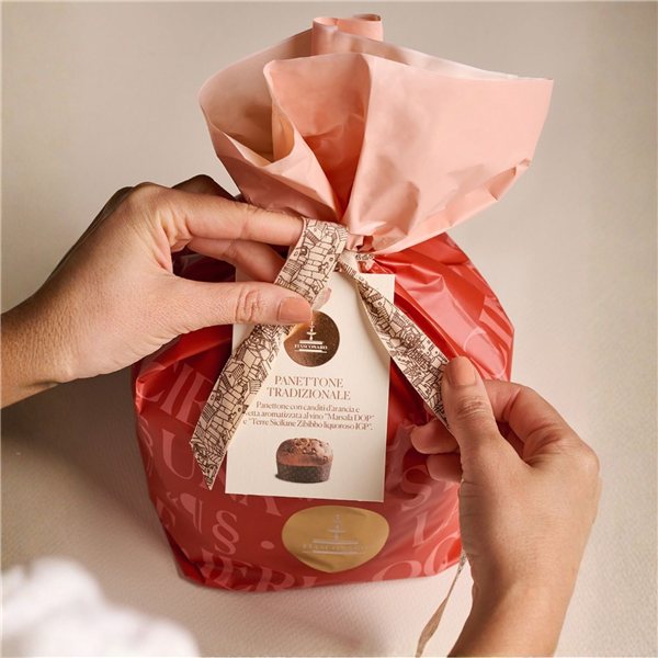 Panettone 'Fiasconaro' chocolate 500gr.-detalle