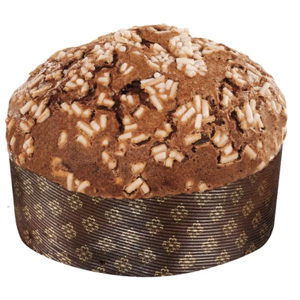 Panettone 'Fiasconaro' chocolate 500gr.-trasera