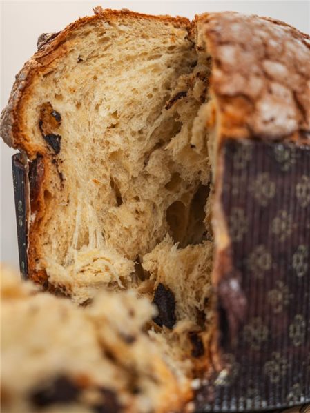 Traditional Chocolate Panettone 800g, made in Cantabria.-trasera