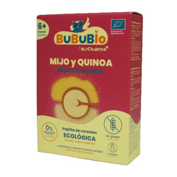Millet and Quinoa Porridge Organic 200g BuBuBio-izquierda