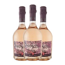 Pasqua Extra Dry — Extra Seco Prosecco Rosé — Rosado 75 cl Espumoso Rosado (Caja de 3 unidades)