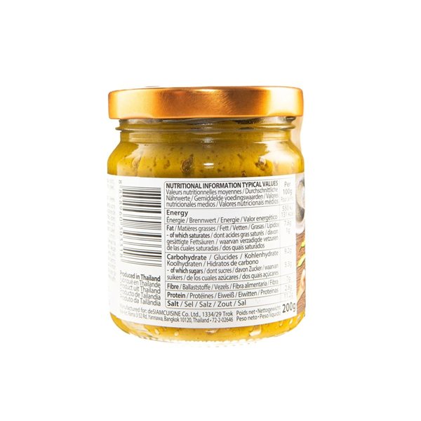 Pasta curry verde 200g deSIAM-lateral