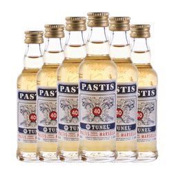 Pastis Antonio Nadal Cigal Botellín Miniatura 4 cl (Caja de 6 unidades)