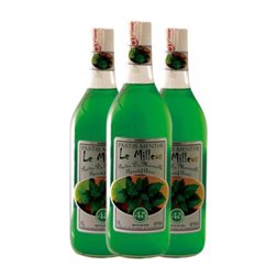 Pastis Le Milleur 1 L Menthe — Menta, Anís (Caja de 3 unidades)