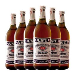 Pastis Slaur Sardet Éperon 1 L Anís (Caja de 6 unidades)