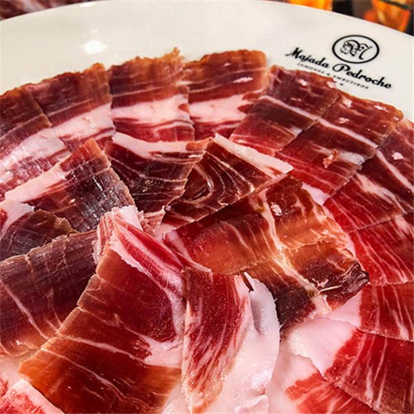 Pata de jamón 100% Ibérico Bellota, Majada Pedroche-izquierda