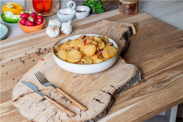 Gebackene Babykartoffeln mit Bergaroma und AOVE Esencia Familiar EVOO-trasera