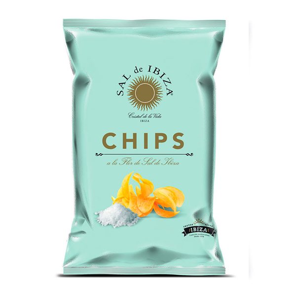 Sea Salt Potato Chips 125g, Sal de Ibiza (3 units)-detalle