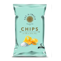 Sea Salt Potato Chips 125g, Sal de Ibiza (3 units)