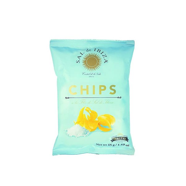 Flor de Sal Potato Chips, Sal de Ibiza 45g (6 units)-detalle