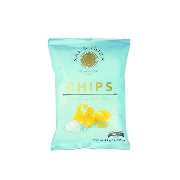 Flor de Sal Potato Chips, Sal de Ibiza 45g (6 units)-lateral