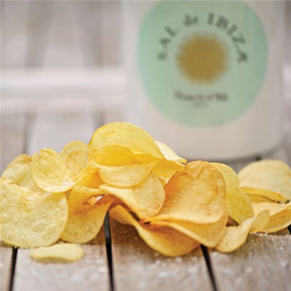 Flor de Sal Potato Chips, Sal de Ibiza 45g (6 units)-trasera