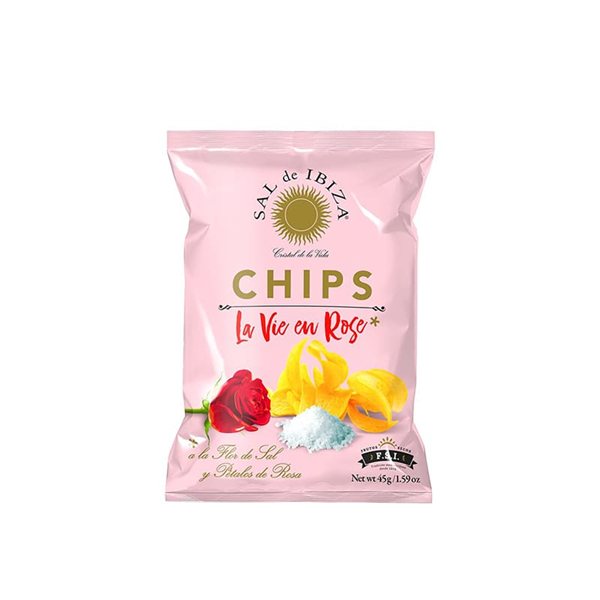 Chips de Pommes de Terre La Vie en Rose, Sal de Ibiza 45g (6 unités)-detalle