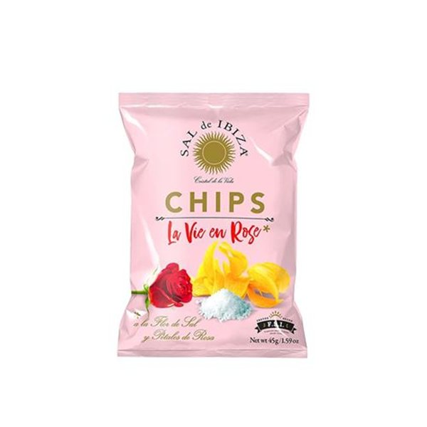 Chips de Pommes de Terre La Vie en Rose, Sal de Ibiza 45g (6 unités)-lateral