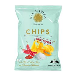 Chips de pommes de terre „Smoky Paprika“ 125g, Sal de Ibiza (3 unités)