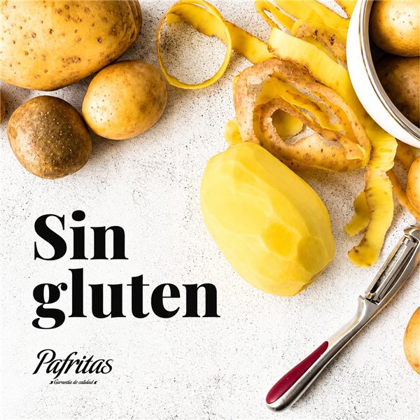 Premium Gourmet Potato Chips No Salt | Pack of 6 Bags Artisan Potatoes with Extra Virgin Olive Oil | 6x140g | Gluten-Free Gourmet Snack for Appetizers-izquierda