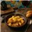 Stewed potatoes with artichokes in a homemade pot
