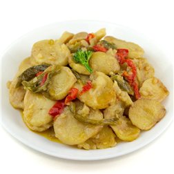 "Patatas panaderas" se traduce al inglés como "baker's potatoes."