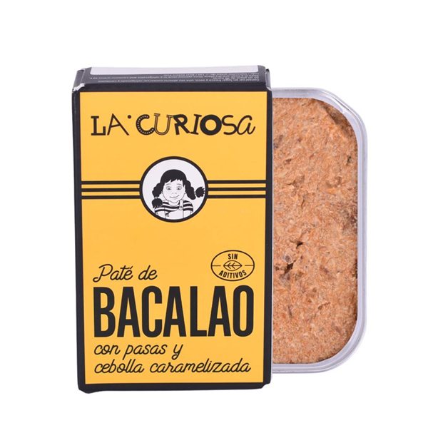 Cod pâté with raisins and caramelized onions, La Curiosa-detalle