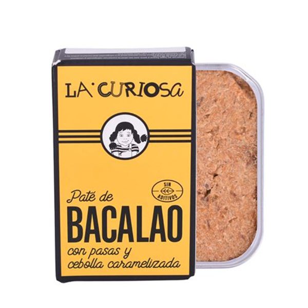 Cod pâté with raisins and caramelized onions, La Curiosa-lateral