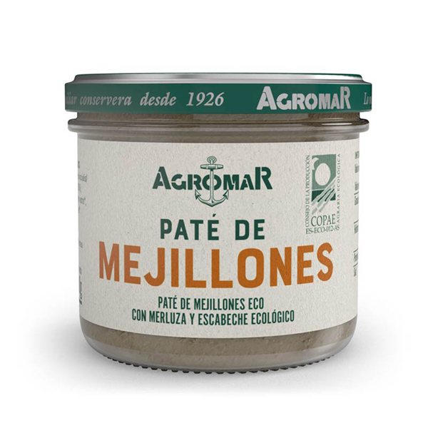 Mussel Pâté with Organic Ingredients, Agromar-detalle