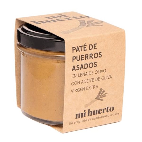 Paté de puerros asados-detalle