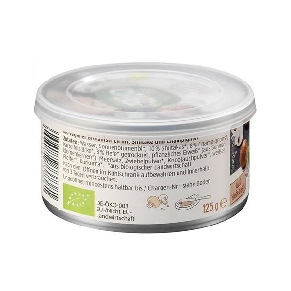Shitake-Paste in der Dose 125g von Granovita.-lateral