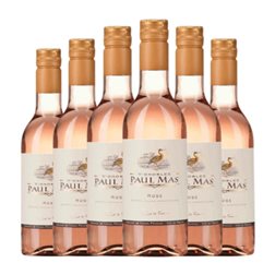 Paul Mas Syrah Trocken — Seco Vin de Pays d'Oc Rosé — Rosado Botellín 25 cl Vino Rosado (Caja de 6 unidades)