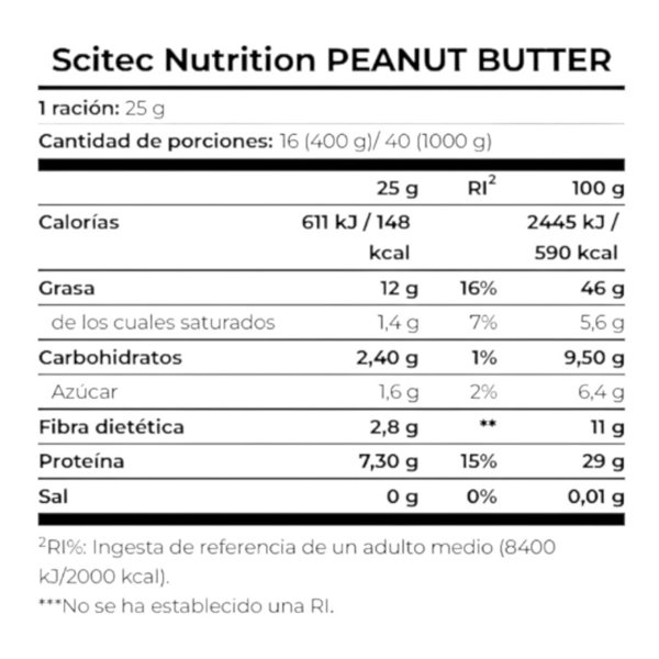 Peanut Butter 400 Gr Crunchy-detalle