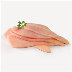 Filet de poulet en fines tranches, environ 600 g.