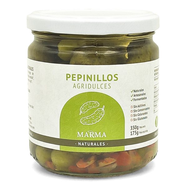Marma Cornichons Aigre-Doux Naturels 350g - PAS ÉCO-trasera