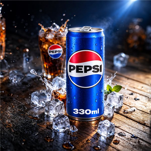 PEPSI régulier Soda au cola, pack de 24 canettes de 330 ml, 7,92 litres au total (avec ou sans cadeau)-izquierda