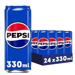 PEPSI régulier Soda au cola, pack de 24 canettes de 330 ml, 7,92 litres au total (avec ou sans cadeau)